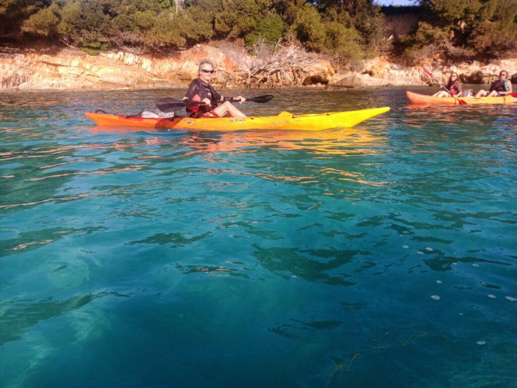 Kayak aux iles de l'érins sainte marguerite